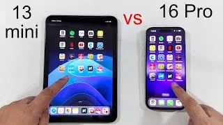iPhone 16 pro vs iPad  Mini 6 - SPEED TEST