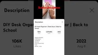 short video mein description kahan hota hai