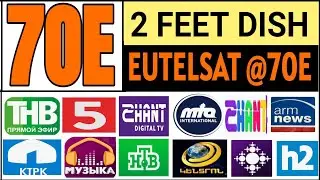 70E | Eutelsat 70B | Biss Key |  2 Feet Dish setting | channel list 2022 | Dish Fitter