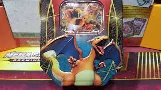 Pokemon Charizard EX Power Trio Tin Opening