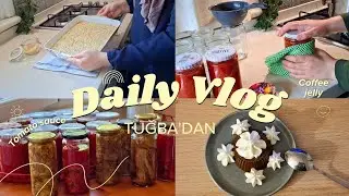 Поднос с выпечкой, Вкусный завтрак, Покупки на рынке, Приготовление зимнего соуса, Кофейное желе