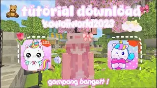 ⊹ ۫ 🐈🌷Tutorial download #kawaiiworld2023  yang hilang 😵‍💫|| mudah banget loh #millkycakke #kawaii