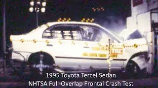 1995-1998 Toyota Tercel Sedan NHTSA Full-Overlap Frontal Crash Test