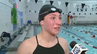 Columbia City junior swimmer Erin Devito practice interview 1/19/2026