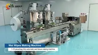 Low Cost 3 Sides Sealing Wet Wipes Making Machine (1-10 piece/bag)