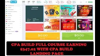 CPA BUILD FULL COURSE EARNING $347.02 WITH CPA BUILD LANDING PAGE#cpabuild