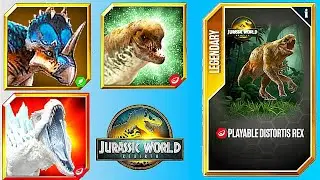 Finally Playable Distortus Rex And Three New Dinosaurs Coming To Jurassic World The Game Soon