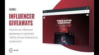 How to Run Influencer Giveaways to Generate 1000&rsquo;s of New Followers & Customers!