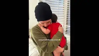Jaehyun finally met his baby cousin🥹🩵 &lrm;#MYUNGJAEHYUN #명재현 #BOYNEXTDOOR #보이넥스트도어 #kpop #shorts