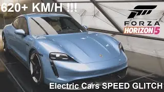 Electric Car EV Speed Glitch - Porsche & Jaguar test - Forza Horizon 5