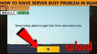 bgmi server is busy Db error code problem fix | all friends remove problem fix | how to solve  bgmi