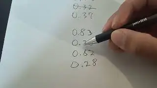 Ordering decimal numbers. (4th grade math)
