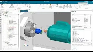 Siemens NX Post Processor for Mazak integrex ij300 with machine simulation