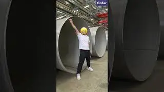 Gofar New Material stainless steel pipes DN2000 for nuclear station projects~