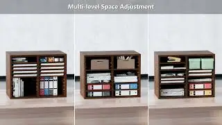 VEVOR Literature Organizers: Tidy Up Your Office with 12 Adjustable Compartments!