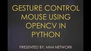 Gesture Control Mouse | using OpenCV in Python