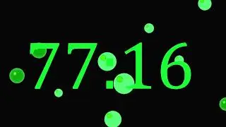 80 Minute Countdown Timer, without Music| Learn the Color Green| Colors| Animated Bubbles| Day 80