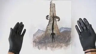Warior Hunter Spray Paint Art  by Samuel Białkowski