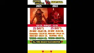 Kantara  Vs  Kantara Chapter 1 #shortsfeed #Virel Day 25 Box Office Collection South
