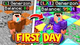 How I got RICH on our FIRST DAY in MINECRAFT: PRISONS?! | Minecraft OP PRISON #1
