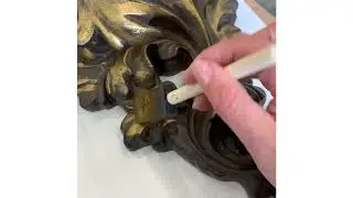 Using Rub and Buff for Gold Leafing. Make new items look antique