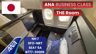ANA Business Class Seat Tour and Food Showcase | THE Room | San Francisco to Tokyo | SFO-NRT