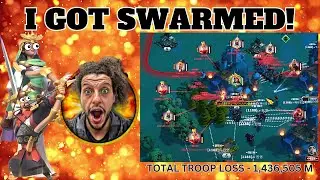 I GOT SWARMED IN RISE OF KINGDOMS BOOM BOOM VS Kingdom 1188