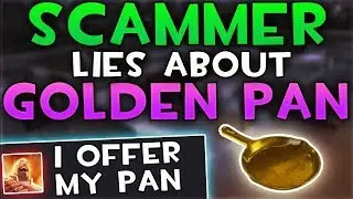 AWFUL SCAMMER Lies About GOLDEN PAN (Funny Trades & Scam Attempts)