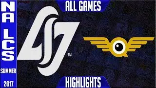 CLG vs FlyQuest Highlights ALL GAMES NA Regionals Worlds Qualifier 2017 Round 2 CLG vs FLY