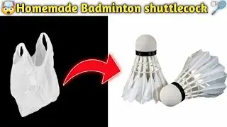 Homemade Shuttlecock From Paper And Plastic 🏸 / How To Make Badminton Shuttlecock / Diy Shuttlecock 