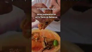 se te antojaron los tacos?asi los preparamos en paty tacos de barbacoa