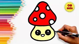 mushroom painting tutorial || Easy Mushroom Painting for Kids
