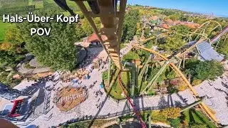 Hals-&Uuml;ber-Kopf 4k HD POV, Vekoma Suspended Thrill Coaster, Erlebnispark Tripsdrill Cleebron Germany