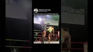 Wie sieht ein perfekt ausgef&uuml;hrter rechter Haken aus?💭 #thaiboxen #kmapfsport #technik
