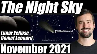 The Night Sky | November 2021 | Partial Lunar Eclipse | Comet Leonard | Leonid Meteor Shower