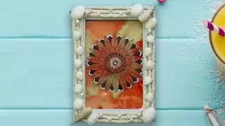 How to make photo frame 🖼️ || photo frame with sea shells 🐚|| #Dil ko karar Aaya||#Neha kakkar song