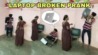 💻🤯LAPTOP BROKEN PRANK🤣 on Mom | Tamil Prank | Prankster surya |