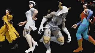 SFV:CE 🔥 Juri all official costumes 🔥