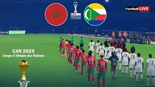 Maroc vs Comores - Coupe d'Afrique des Nations 2025 CAN | Match complet | Simulation PES