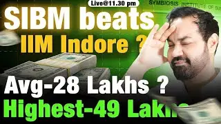 SIBM Placements Beats IIM Indore ? Placement report OUT | Highest 49 LPA ? SNAP best College