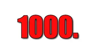 We hit 1k subs. Thank you.