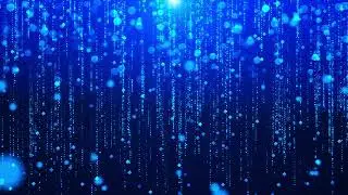 Blue Christmas Particle Rain New Year Background 4K 60Frs | Visual Wonderland