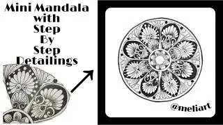Mini Mandala Tutorial || By Melita Pereira