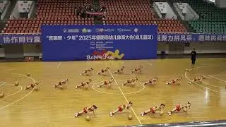 Awesome! Kindergarten kids showing off their creative basketball routines!