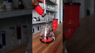 HBKING K409 RED HEADY GLASS DAB RIG