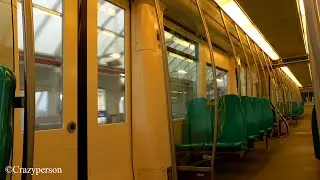 RET metrorit Spijkenisse C. - De Akkers in rijtuig 5312 met plastic stoelen