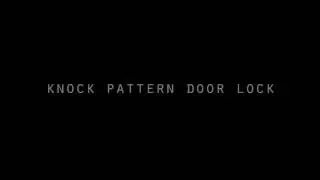 Knock pattern door Lock Automation & Robotics Club, BITS HYD