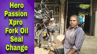 Hero Passion Xpro Fork Oil Seal Changing video|#tamil #tri_cycle |