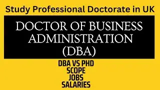 Doctorate of Business Administration | Doctor of Business Administration in UK | DBA