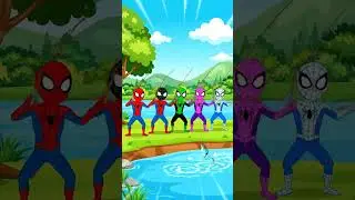 Spider-Man Cartoon | Shark Fishing at Sea 🌴  #spiderman #shorts #fyp